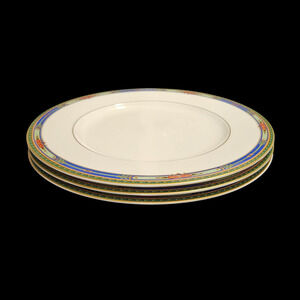 Mikasa Ultima+ Plaza Court Blue HK707 Dinner Plates Set of 3 Fine China